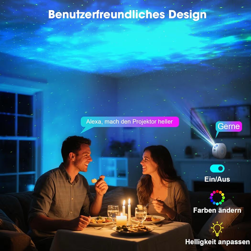 Sternenhimmel Projektor – Traumhafte Schlafatmosphäre