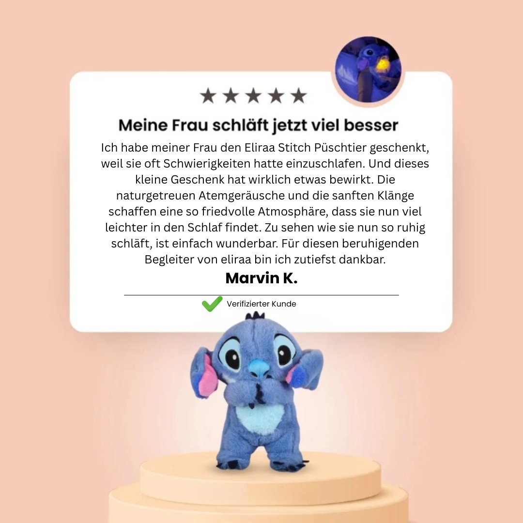 Atmender Stitch - Plüschtier für Kids & Erwachsene