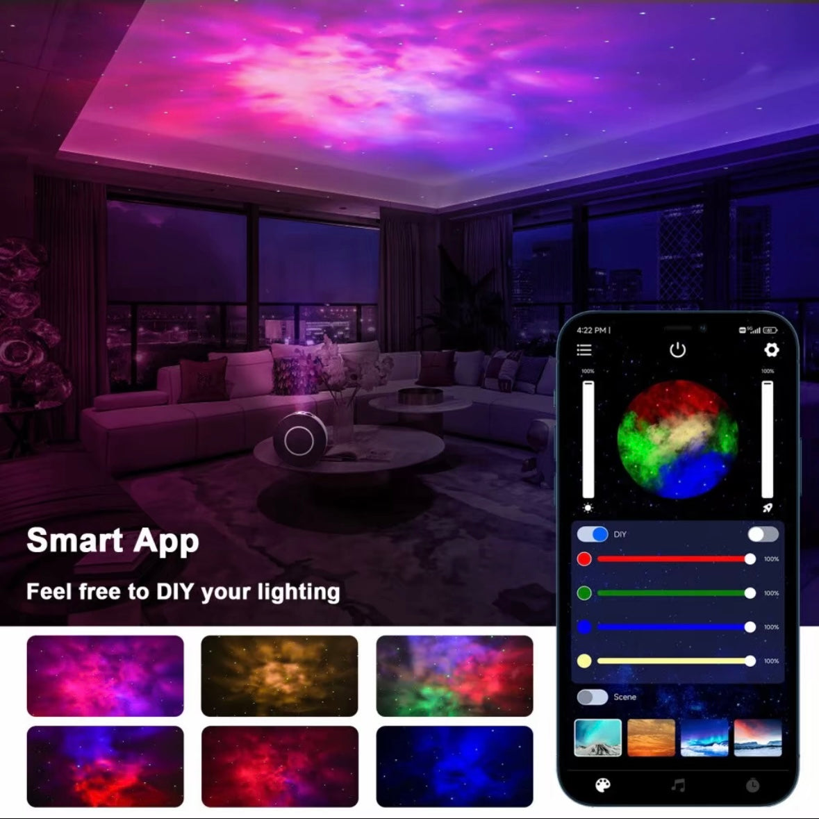 Sternenhimmel Projektor – Traumhafte Schlafatmosphäre