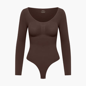 Bodysuit Shapewear Longsleeve mit String