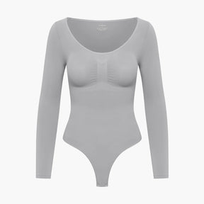 Bodysuit Shapewear Longsleeve mit String